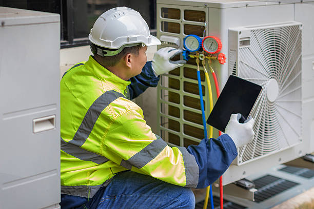 Professional Air Conditioning Repair technician working in Hazelwood, NC